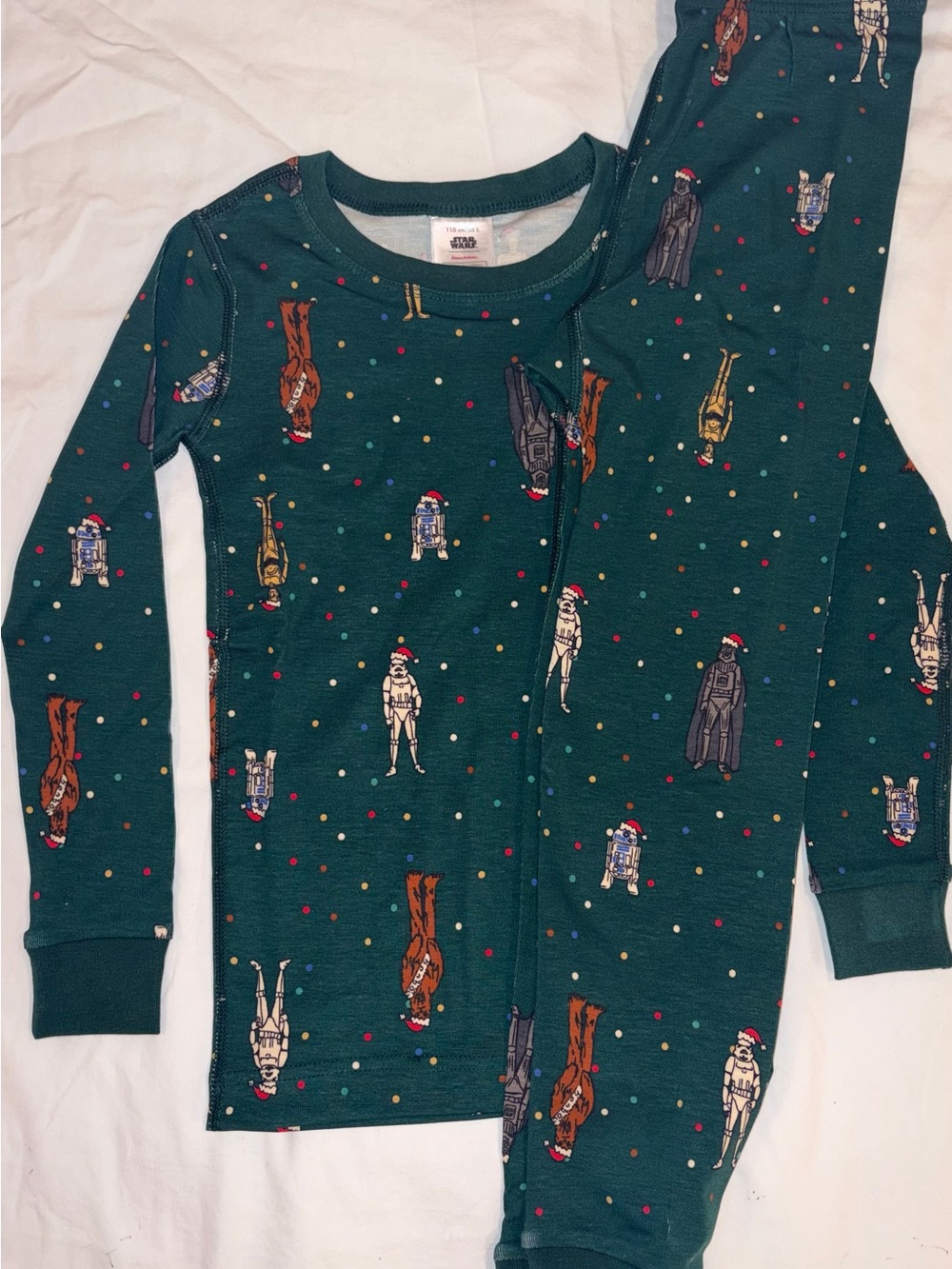 Hanna Andersson X Star Wars Christmas pajamas sz 5 NWT